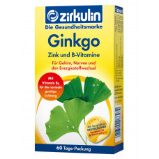 Bổ não Zirkulin Ginkgo Zink und B- Vitamine 60 viên